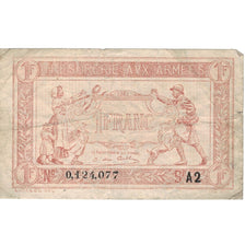 France, 1 Franc, 1917-1919 Army Treasury, 1917, 0124077 A2, TB, Fayette:VF04.14