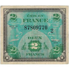Francia, 2 Francs, Flag/France, 1944, 87809770, MB, Fayette:VF16.2, KM:114b