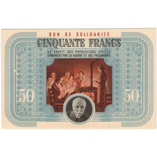 Frankreich, Bon de Solidarité, 50 Francs, Bon de solidarité, VZ+
