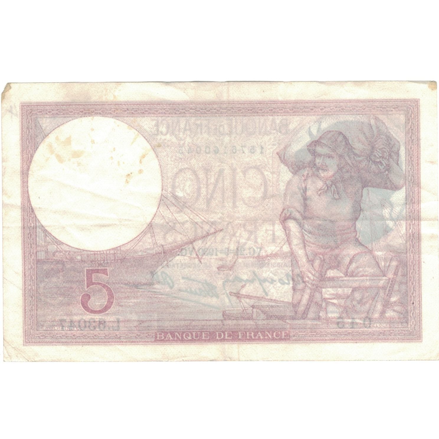 Frankrijk, 5 Francs, Violet, 1930, L.63047, TTB, Fayette:4.9, KM:72d