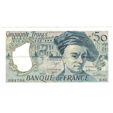France, 50 Francs, Quentin de La Tour, 1991, R.63, SUP, Fayette:67.17, KM:152e