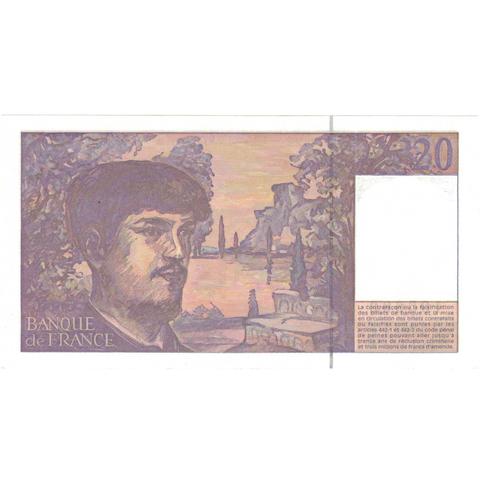 France, 20 Francs, 1997, S.050, UNC(63), Fayette:66 ter.2, KM:151i