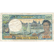 Banknote, Tahiti, 500 Francs, 1985, KM:25d, VF(20-25)