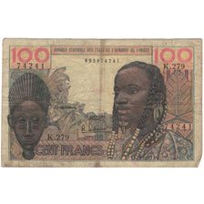 Banknote, West African States, 100 Francs, KM:701Ka, VF(20-25)