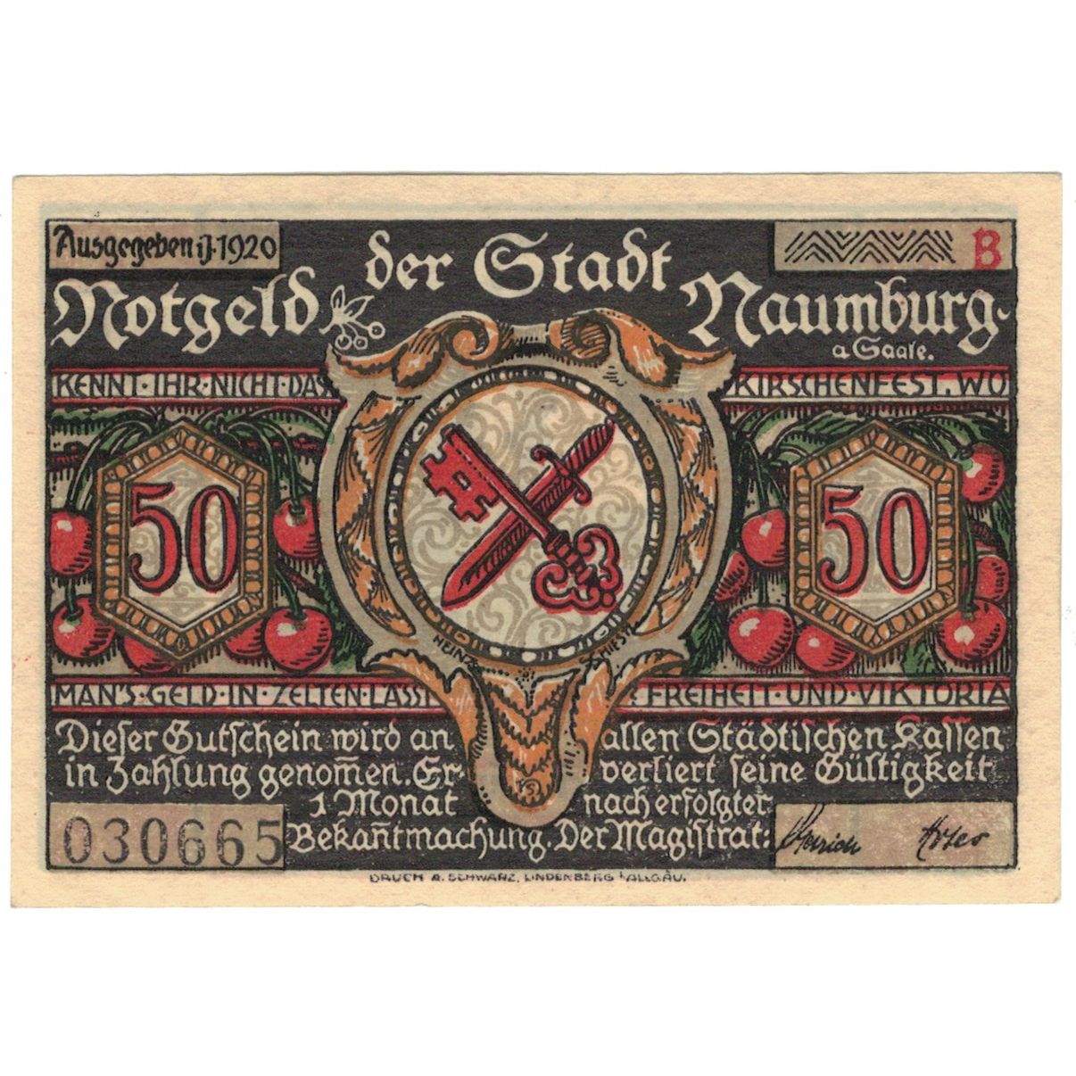 Banknote, Germany, 50 Pfennig, 1920, 1920, UNC(64)
