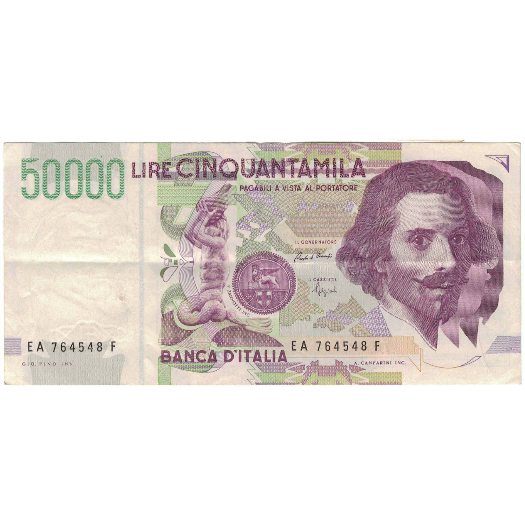 Banknote, Italy, 50,000 Lire, 1992, 1992-05-27, KM:116a, AU(50-53)