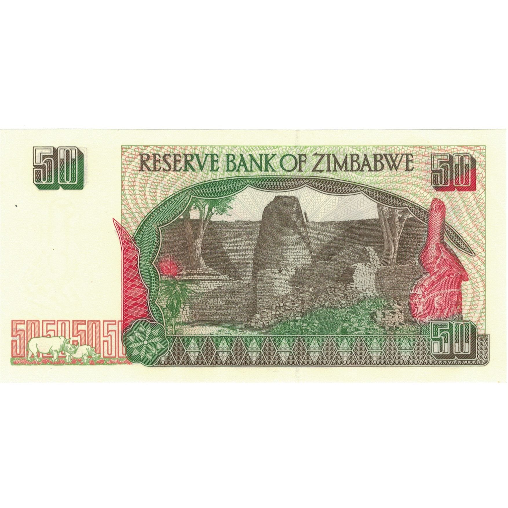 Billet, Zimbabwe, 50 Dollars, 1994, 1994, KM:8a, NEUF