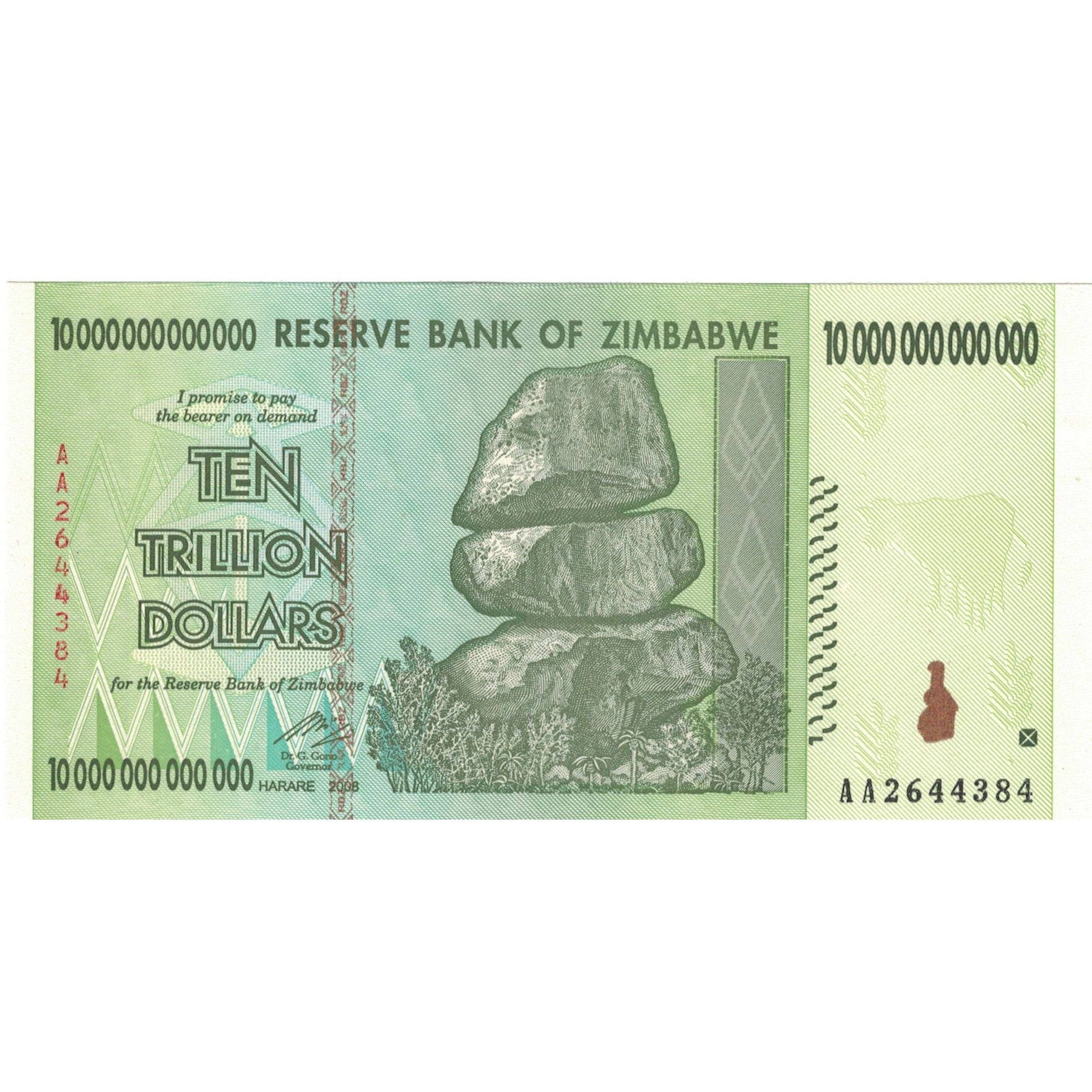 Biljet, Zimbabwe, 10 Billion Dollars, 2008, 2008, KM:85, NIEUW