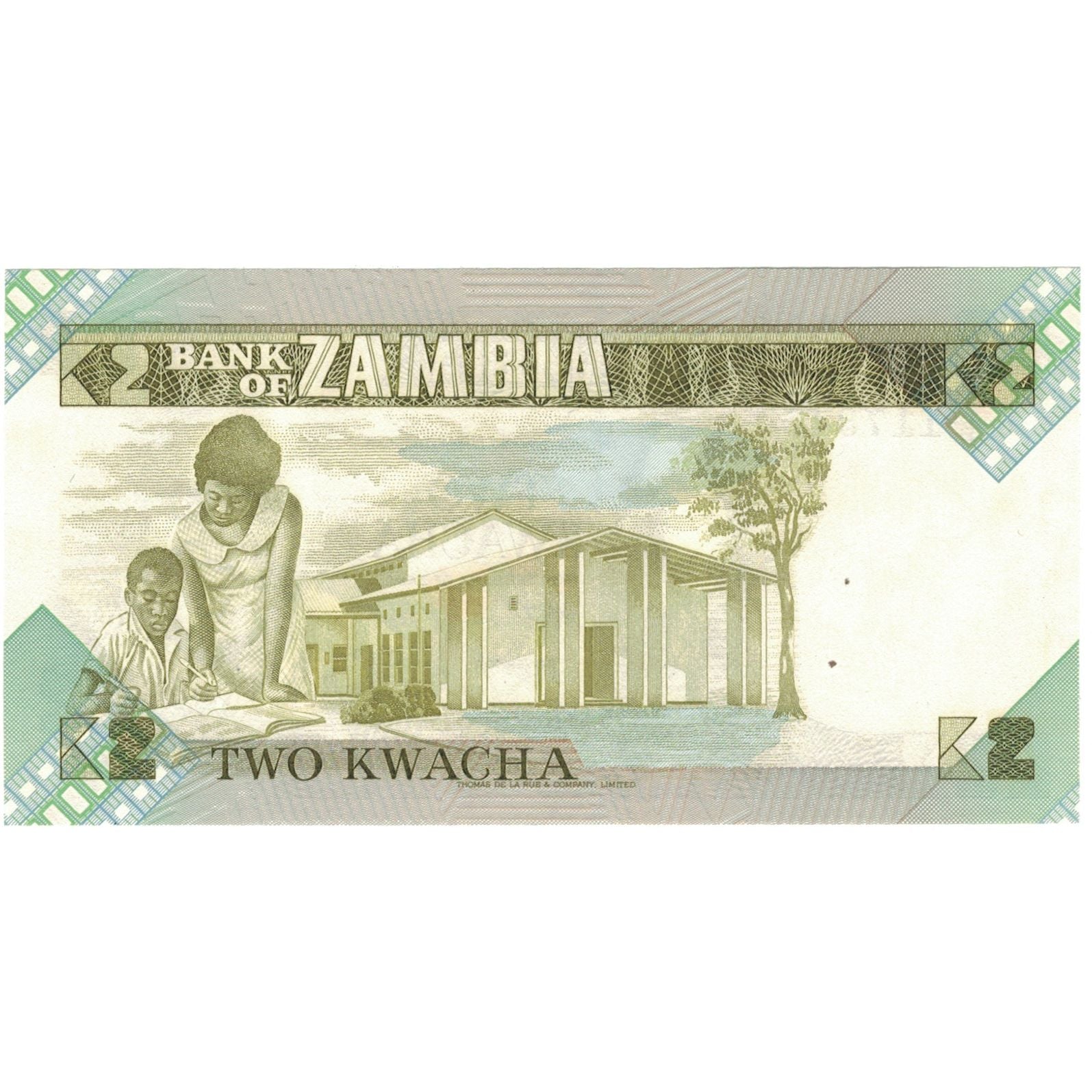 Biljet, Zambia, 2 Kwacha, KM:24b, NIEUW