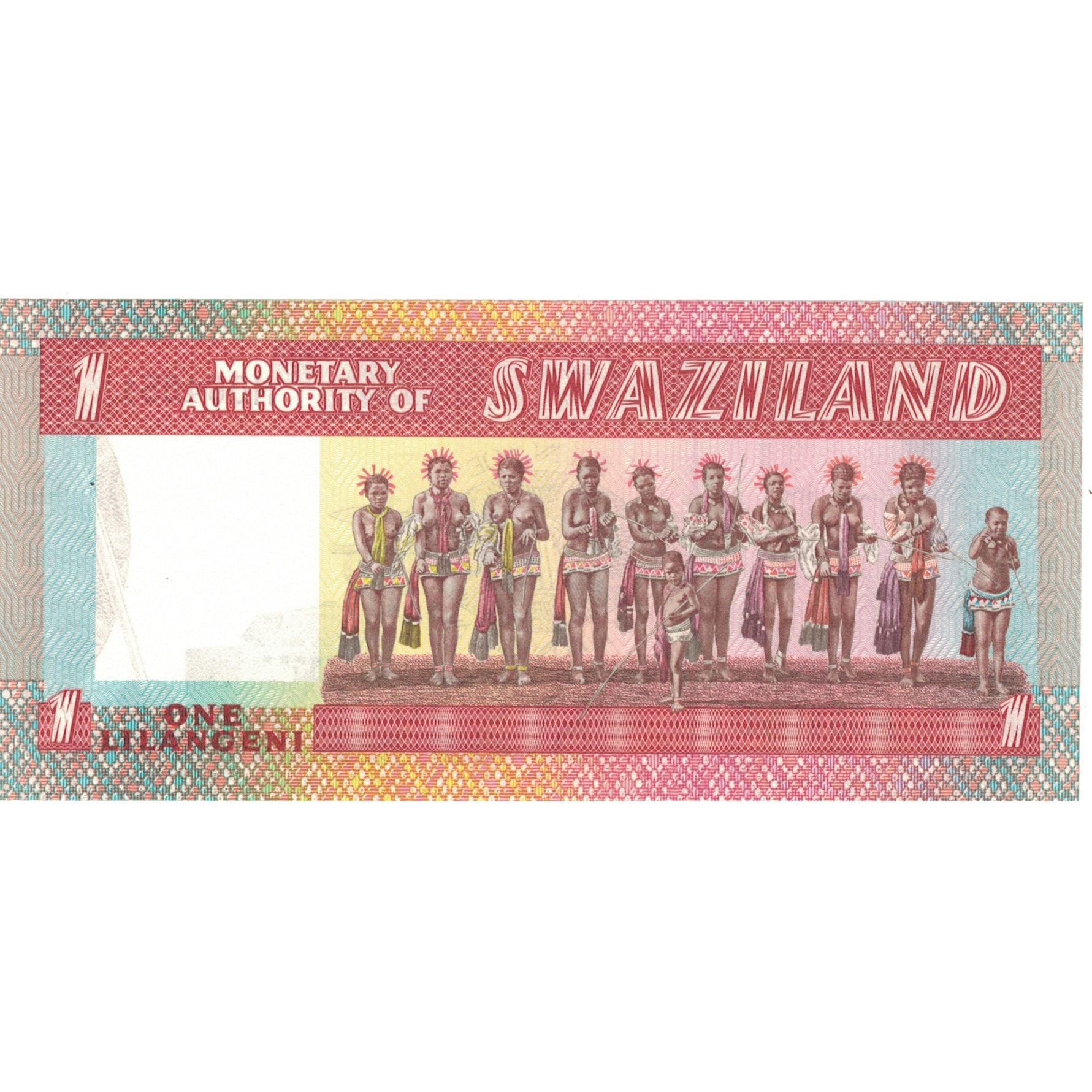 Billete, 1 Lilangeni, Suazilandia, KM:1a, UNC
