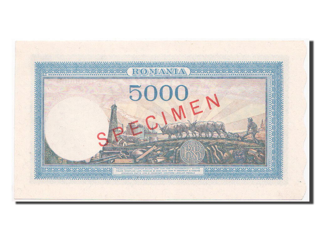 Romania, 5000 Lei, 1944, FDS