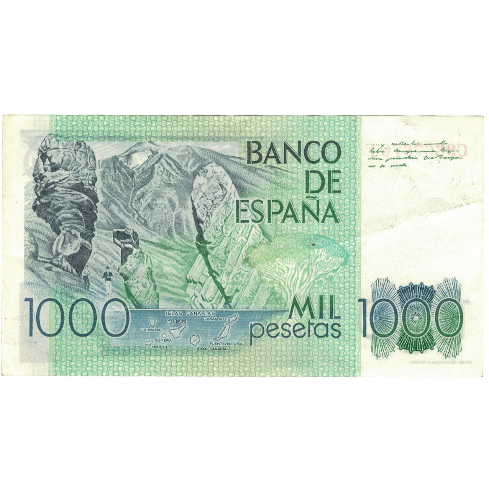 Nota, Espanha, 1000 Pesetas, 1979, 1979-10-23, KM:158, UNC(60-62)