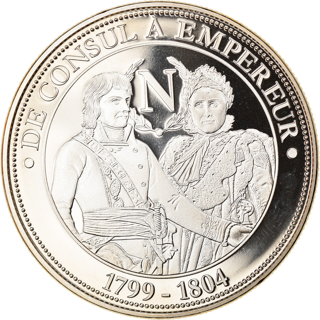 France, Medal, Napoléon Bonaparte, de Consul à Empereur, History, MS(65-70)
