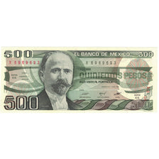 Nota, México, 500 Pesos, 1984-08-07, KM:79b, UNC(65-70)