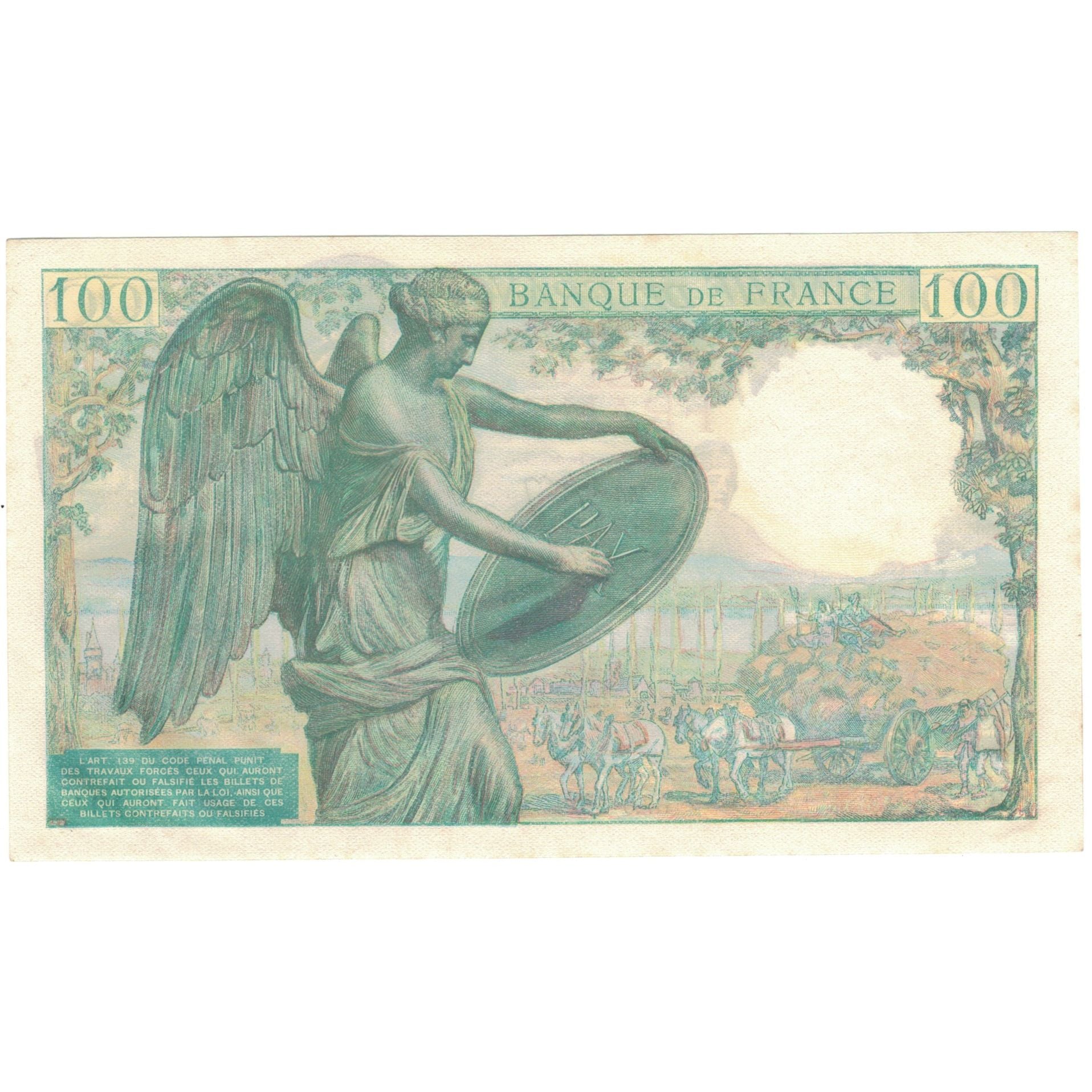 Francia, 100 Francs, Descartes, 1944, R.104, UNC, Fayette:27.6, KM:101a