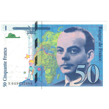 França, 50 Francs, St Exupéry, 1999, N049652989, UNC(65-70), Fayette:73.05