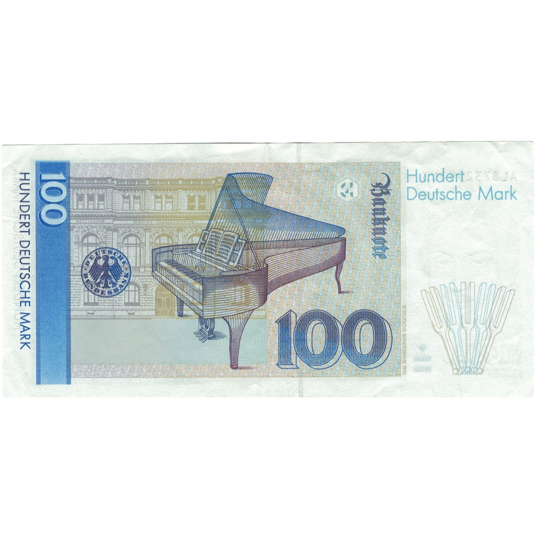 Banknote, GERMANY - FEDERAL REPUBLIC, 100 Deutsche Mark, 1989, 1989-01-02