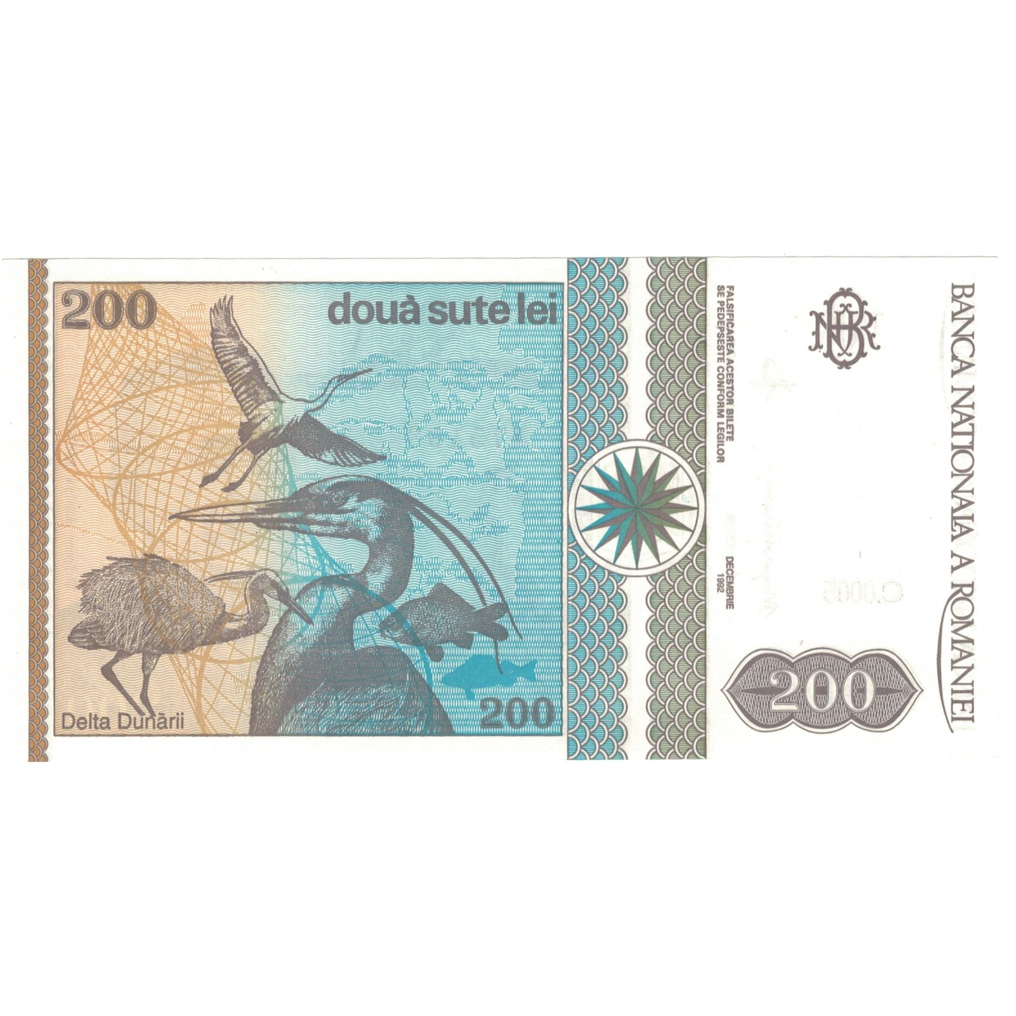 Billet, Roumanie, 200 Lei, 1992, 1992-12-01, NEUF