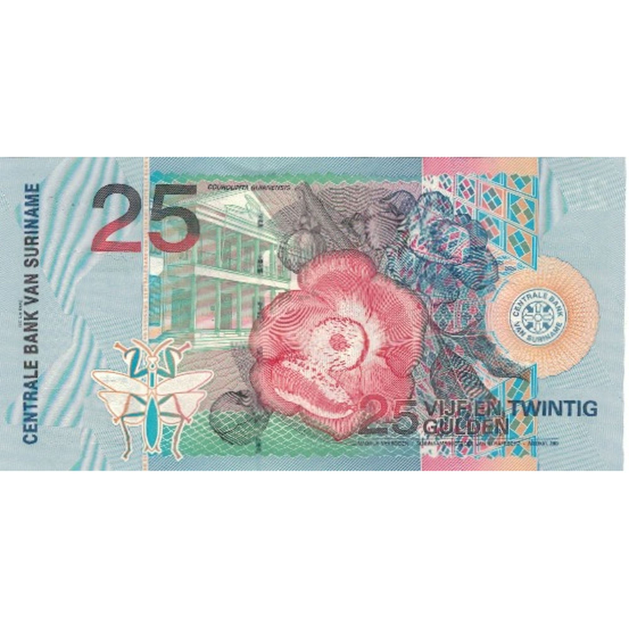 Banknote, Suriname, 25 Gulden, 2000, 2000-01-01, UNC(65-70)