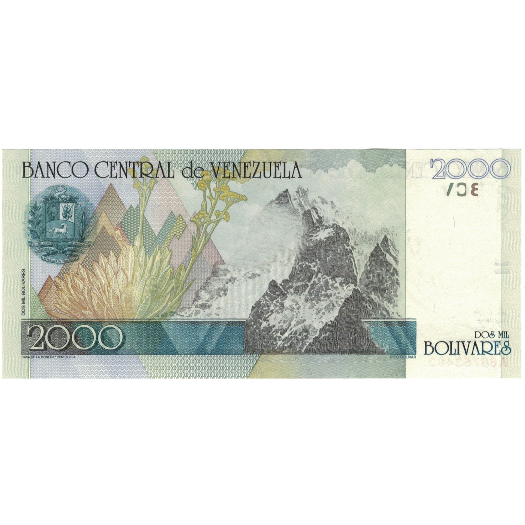 Billet, Venezuela, 2000 Bolivares, 1998, 1998-08-24, KM:80, NEUF