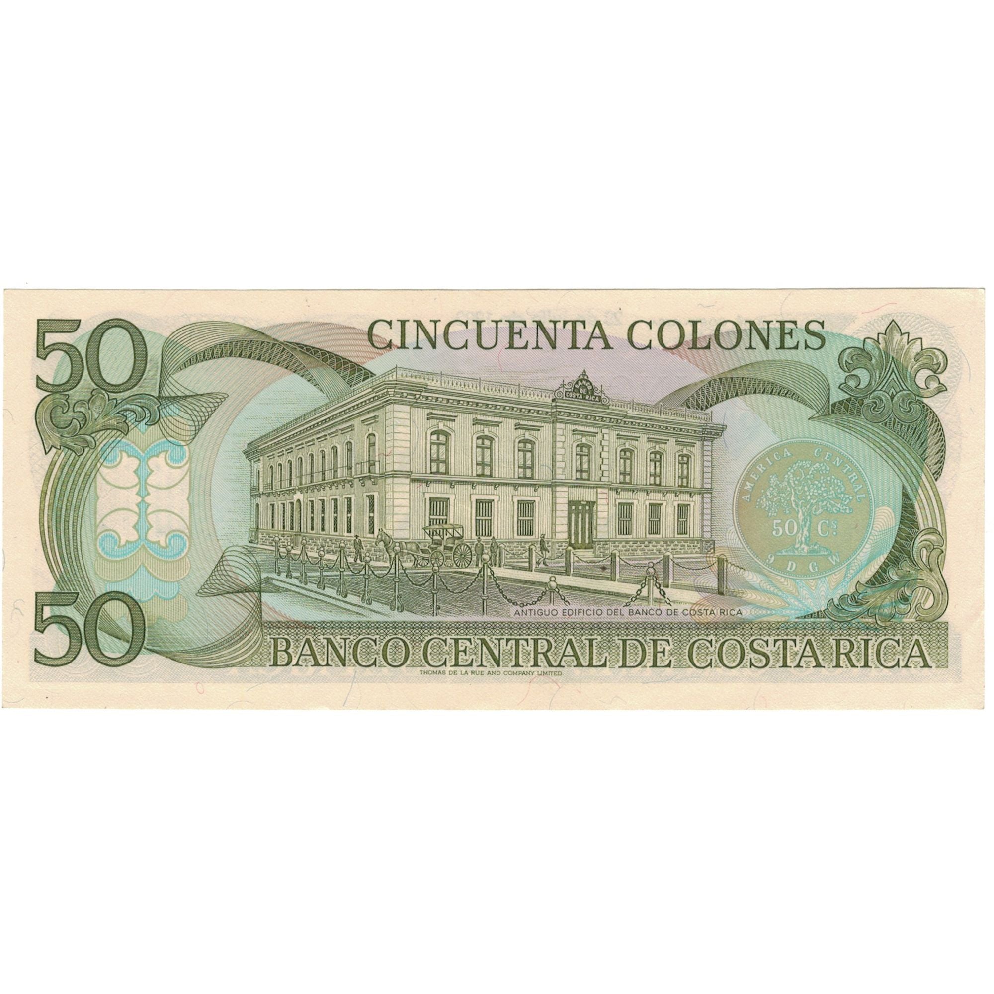 Billet, Costa Rica, 50 Colones, 1992, 1992-07-29, KM:257a, NEUF