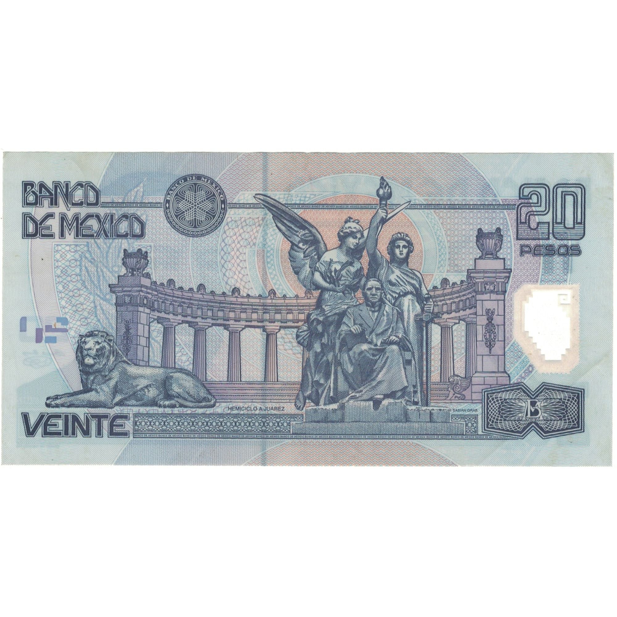 Banknote, Mexico, 20 Pesos, 2001, 2001-05-17, KM:116a, UNC(65-70)