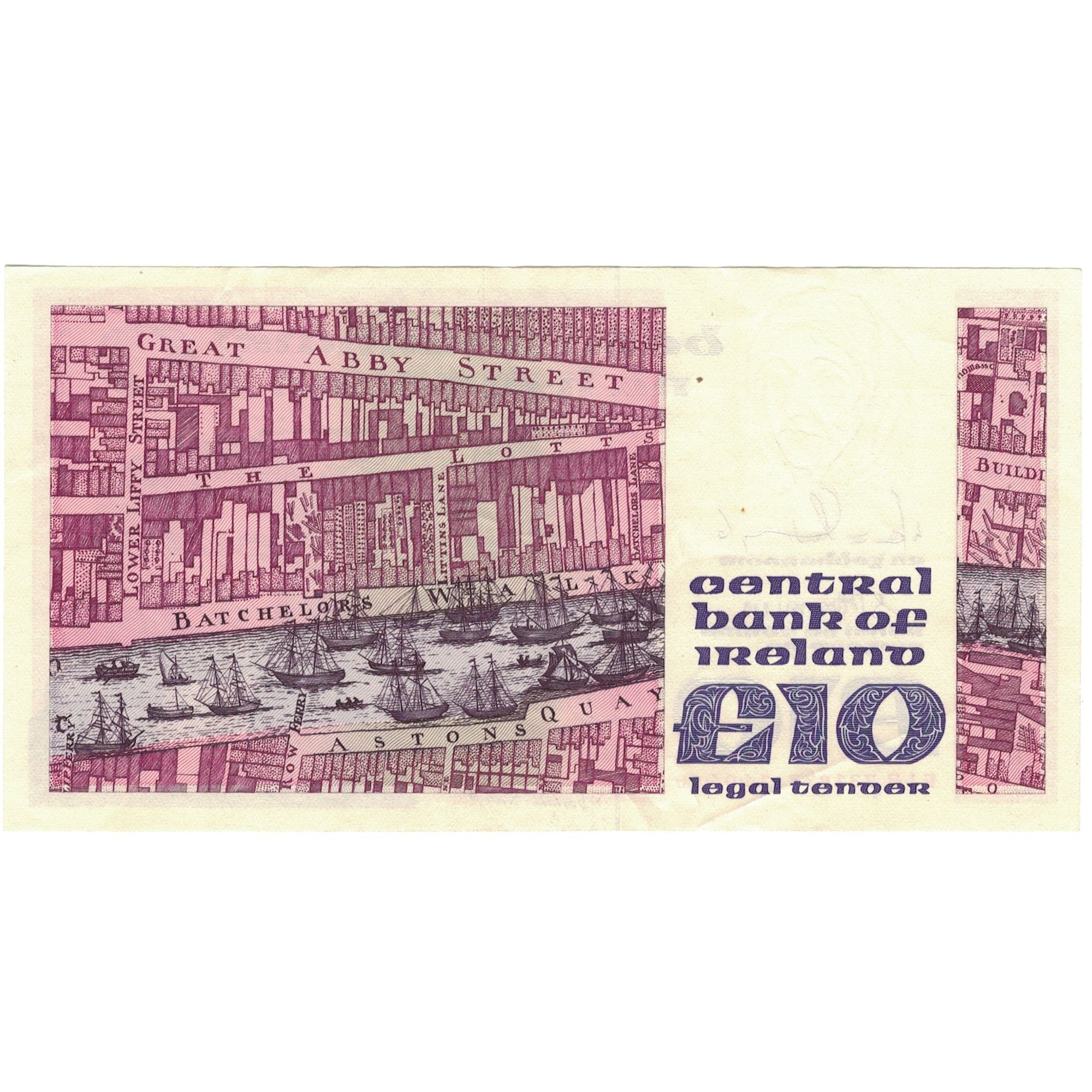 Billet, République d'Irlande, 10 Pounds, 1990, 1990-03-01, KM:72a, SUP+
