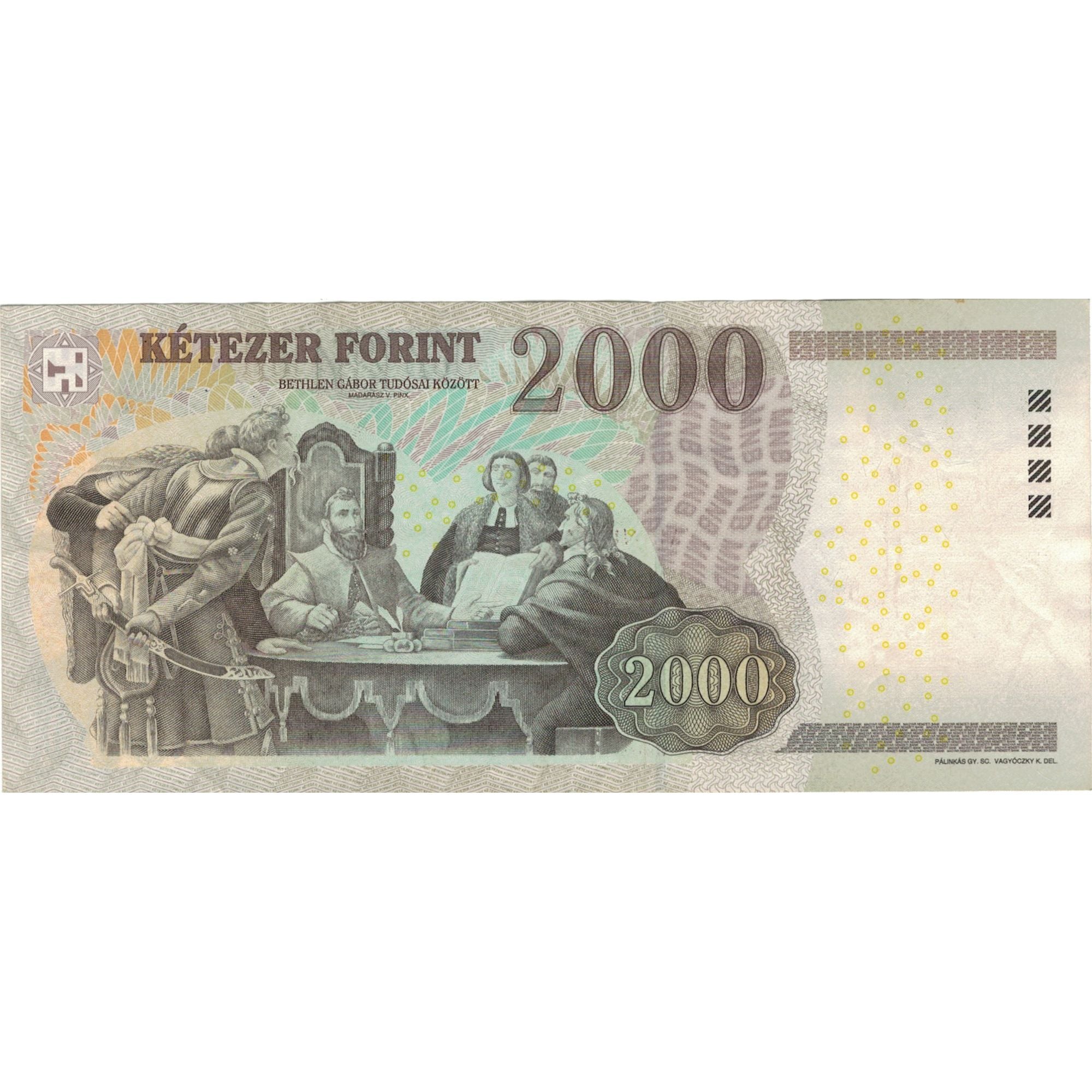 Banknote, Hungary, 2000 Forint, 2010, KM:198c, EF(40-45)