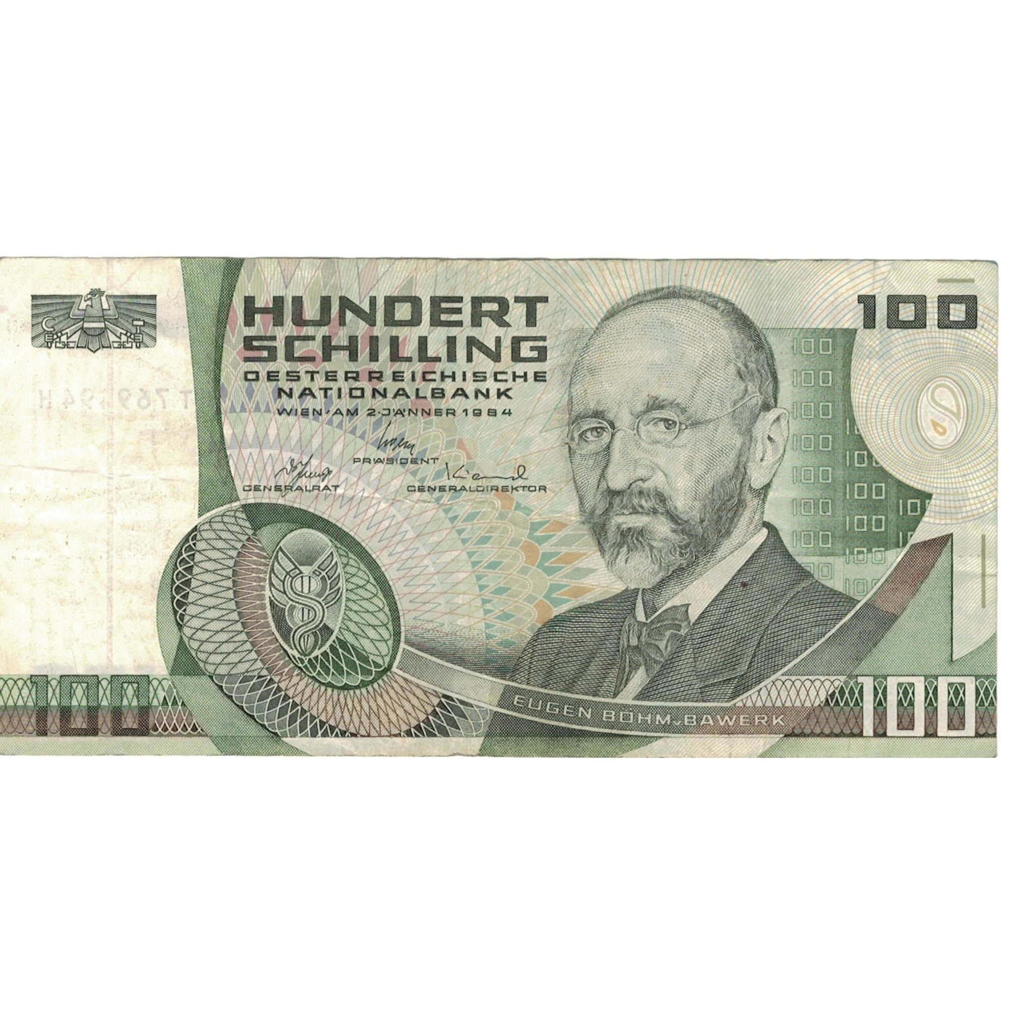 Banknote, Austria, 100 Schilling, 1984, 1984-01-02, KM:150, EF(40-45)
