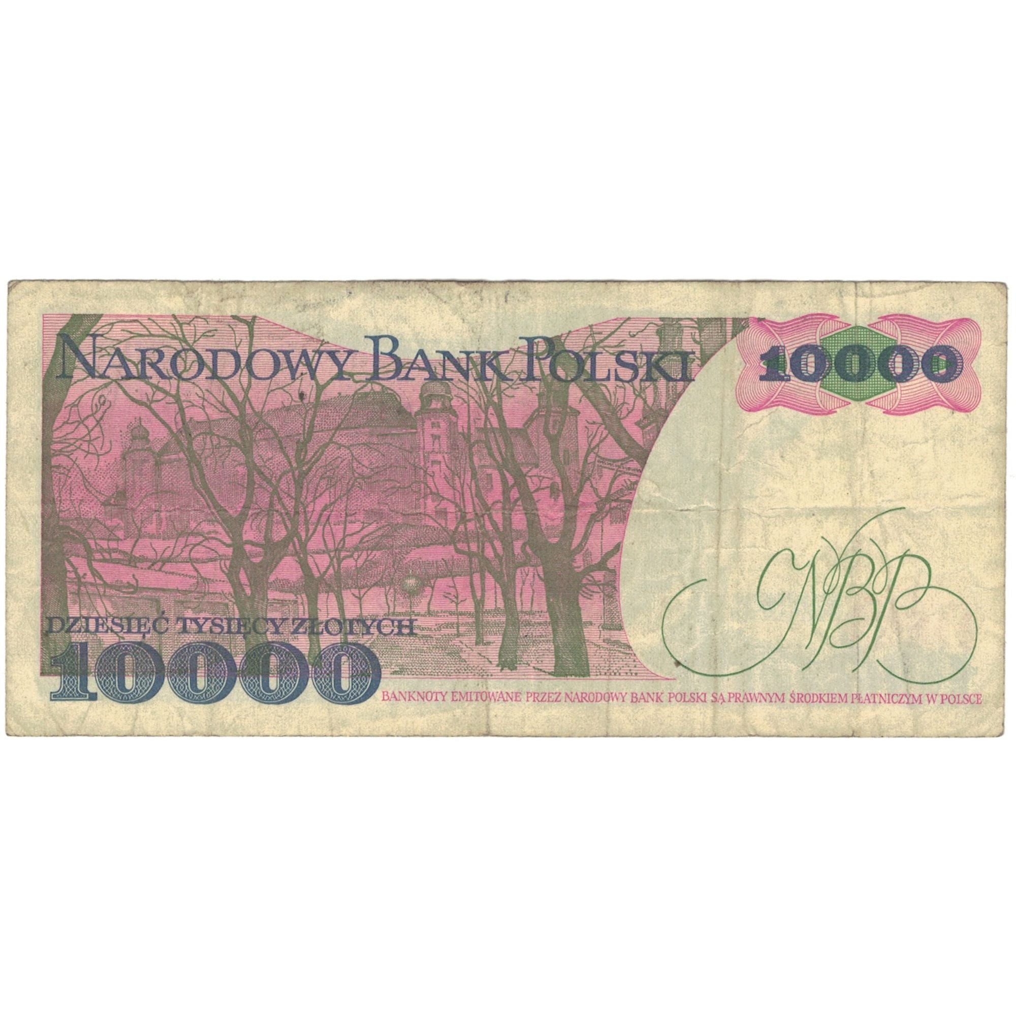 Geldschein, Polen, 10,000 Zlotych, 1988-12-01, KM:151b, S