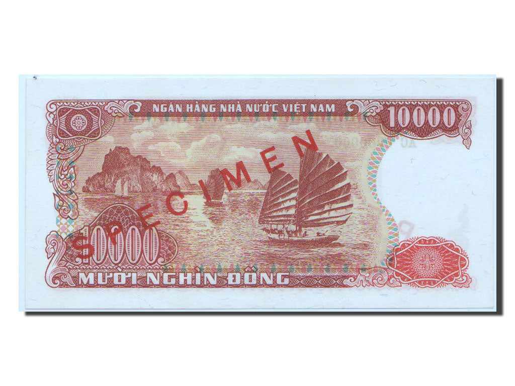 Vietnam, 10,000 D<ox>ng, 1990, FDS