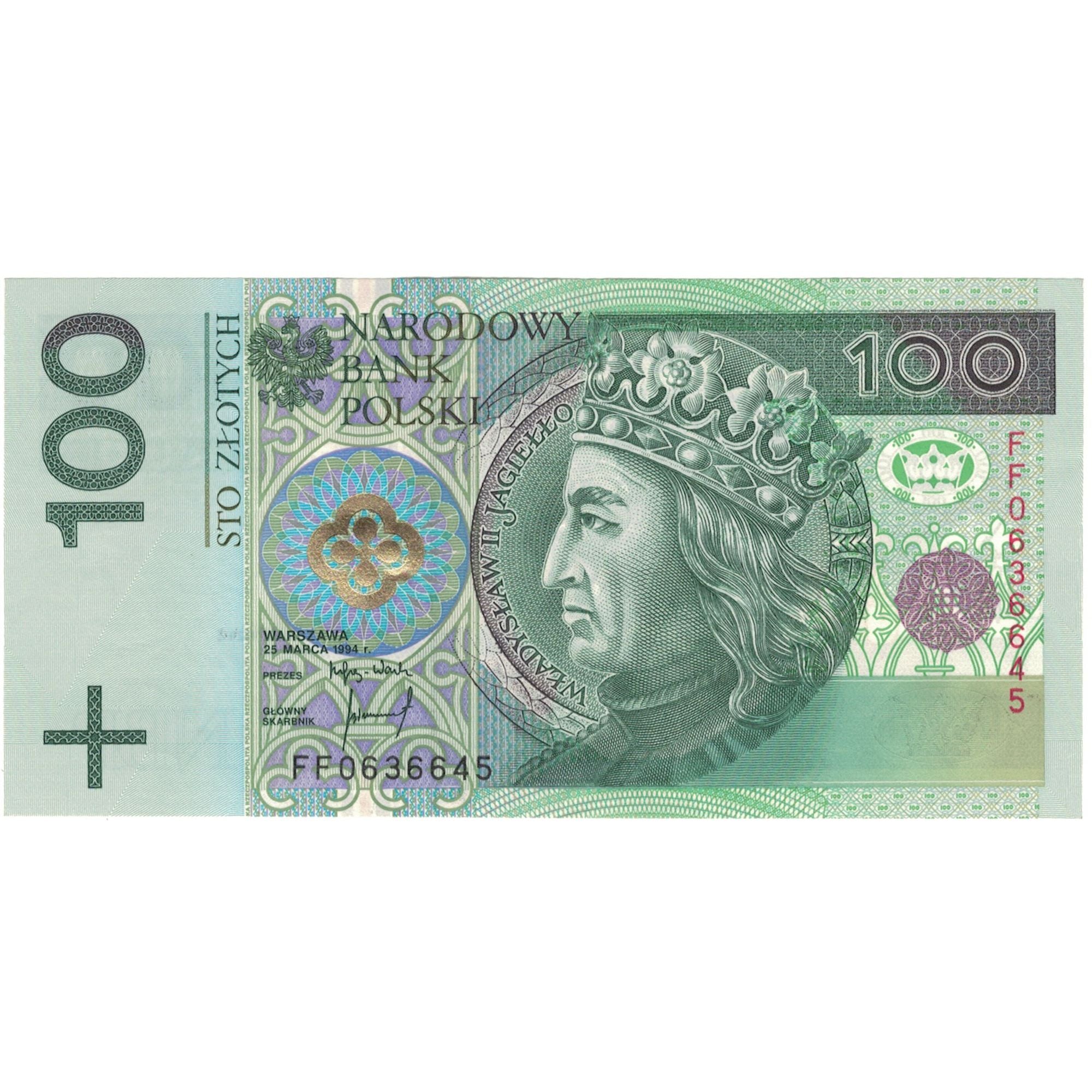Banknote, Poland, 100 Zlotych, 1994, 1994-03-25, KM:176a, AU(55-58)