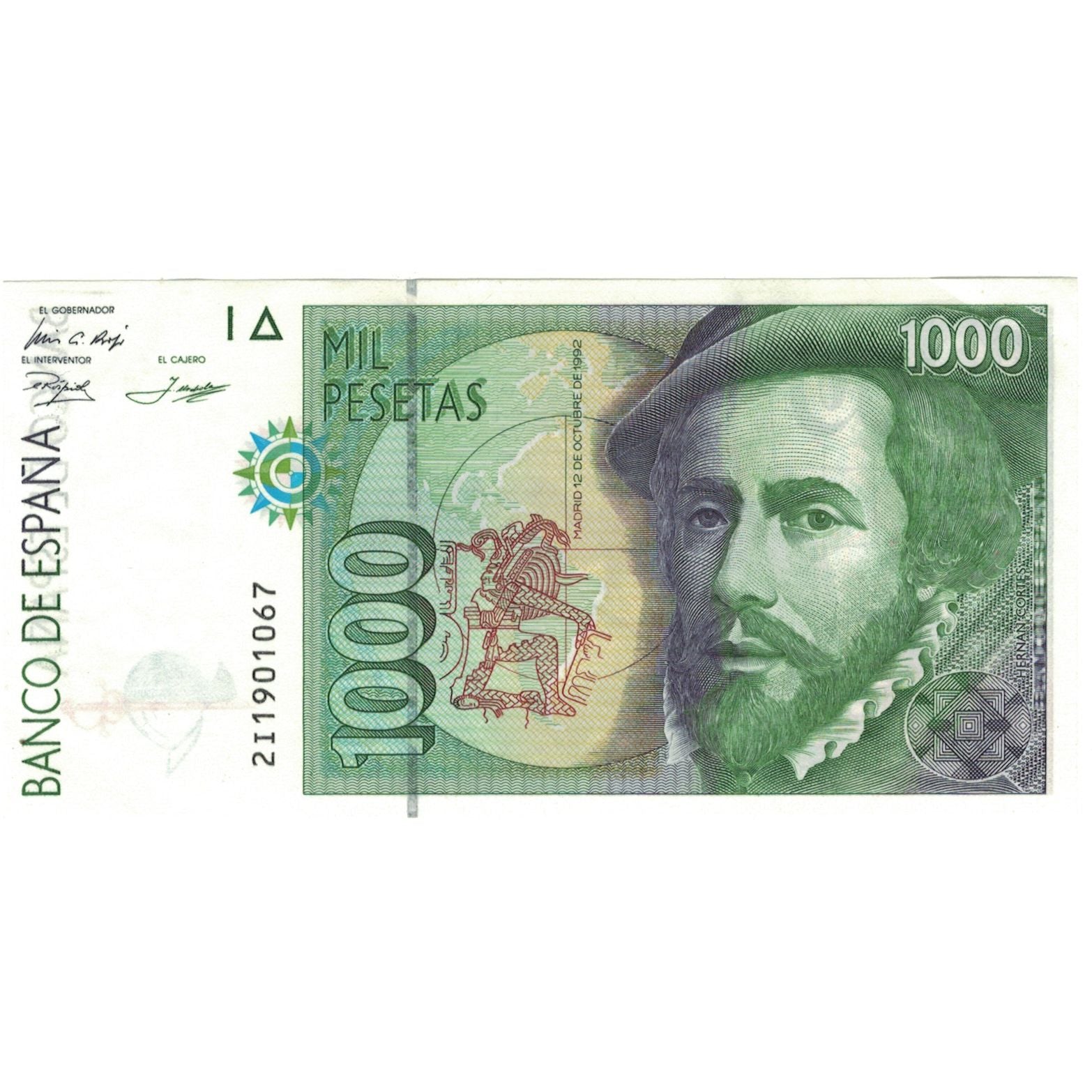 Banknote, Spain, 1000 Pesetas, 1992, 1992-10-12, KM:163, AU(55-58)