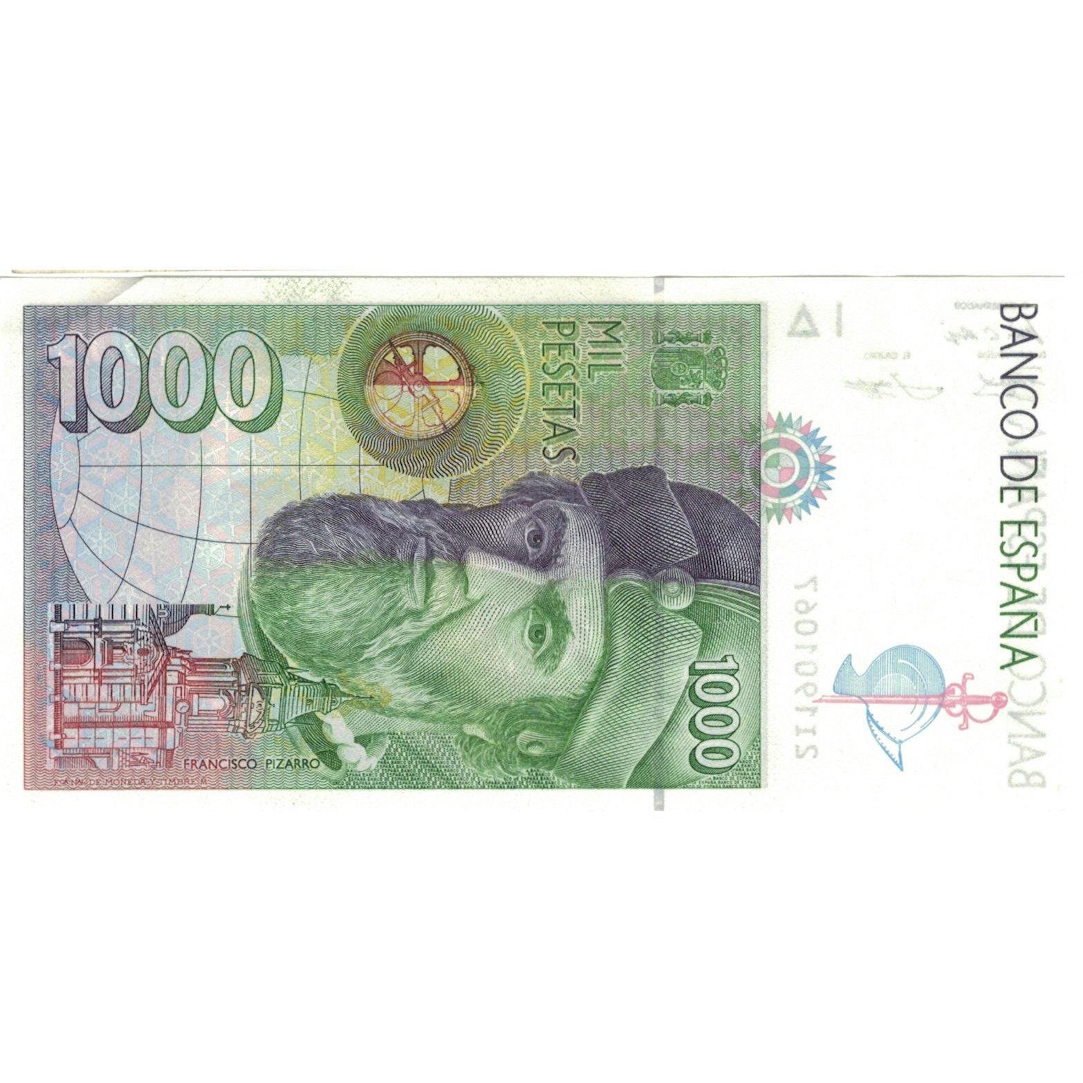 Banknote, Spain, 1000 Pesetas, 1992, 1992-10-12, KM:163, AU(55-58)