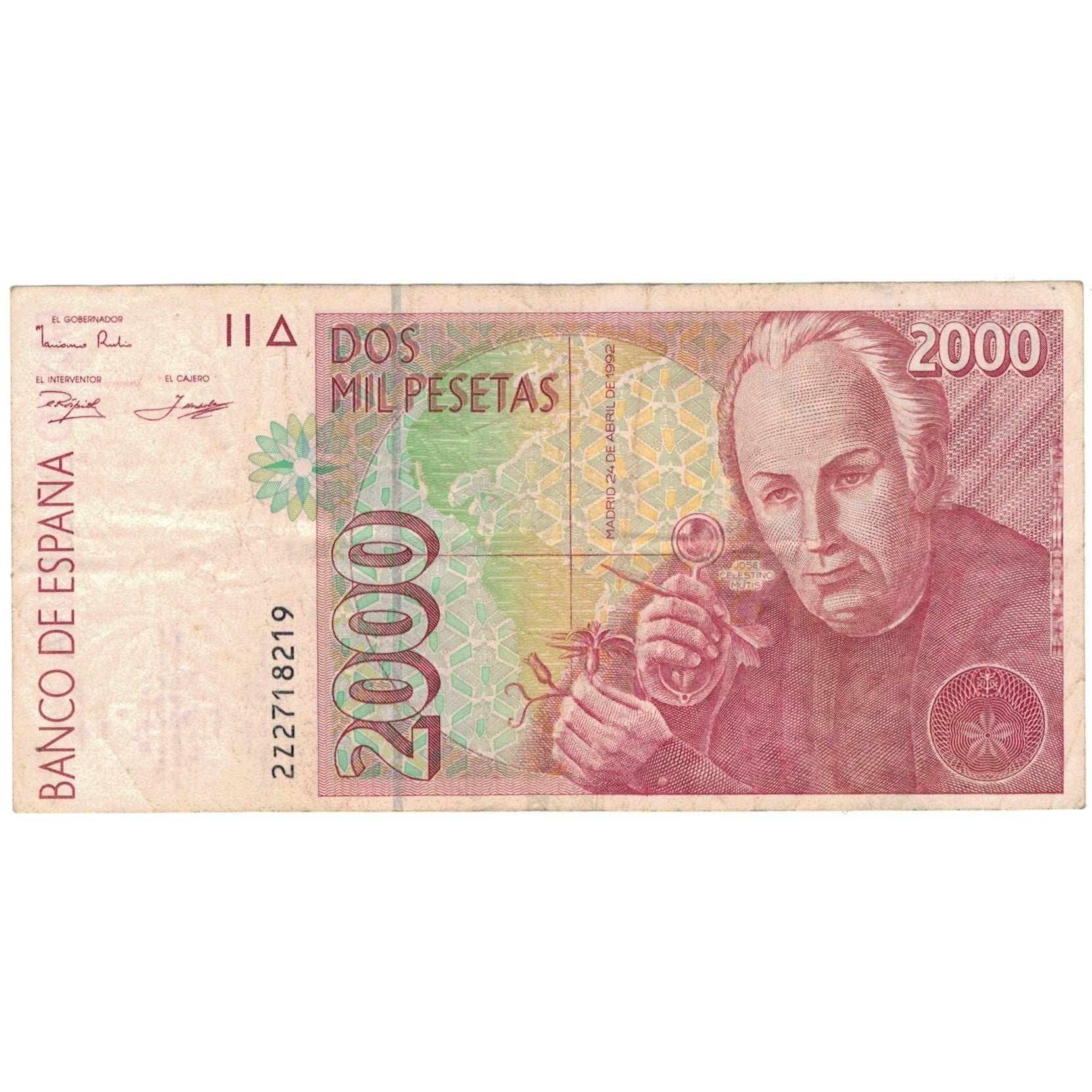 Banknot, Hiszpania, 2000 Pesetas, KM:164, VF(20-25)