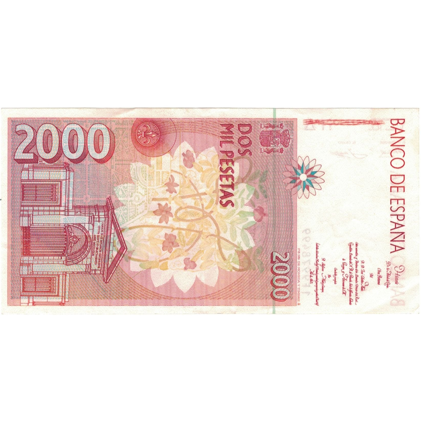 Banknote, Spain, 2000 Pesetas, 1992, 1992-04-24, KM:162, AU(55-58)