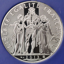 France, 100 Euro, 2013, MS(65-70), Silver, 50.00