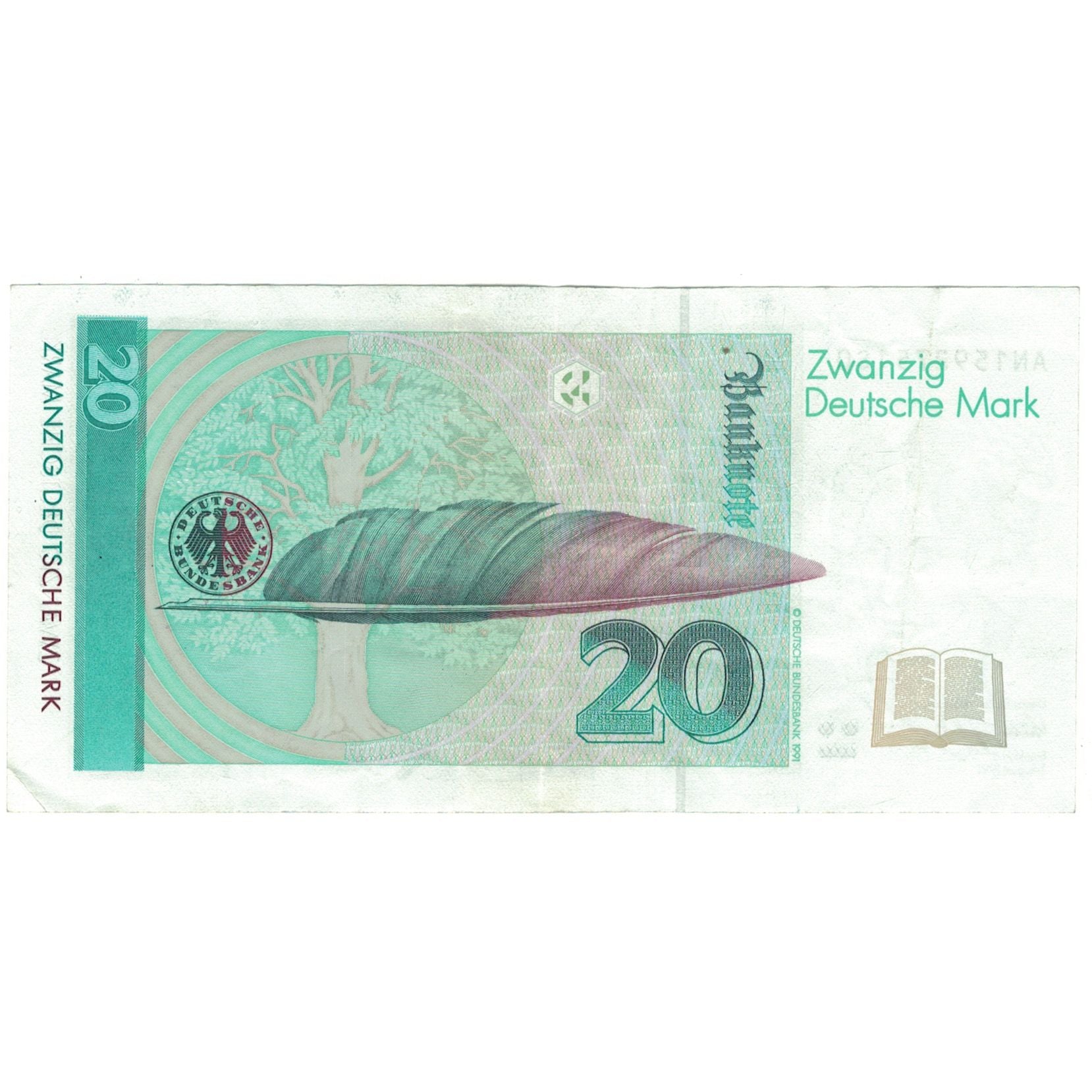 Banknote, GERMANY - FEDERAL REPUBLIC, 20 Deutsche Mark, 1991, 1991-08-01