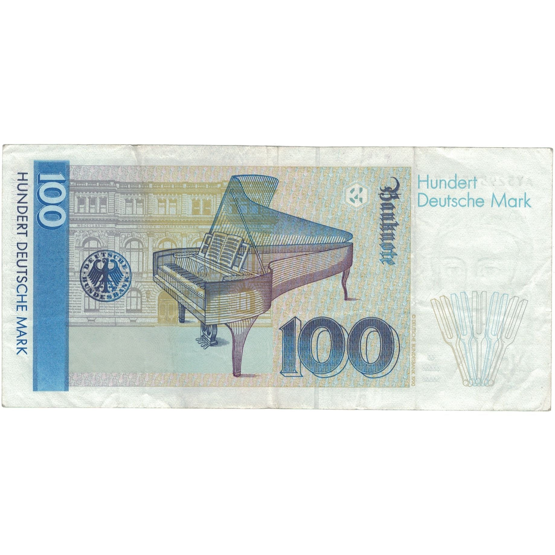 Banknote, GERMANY - FEDERAL REPUBLIC, 100 Deutsche Mark, 1991, KM:41b, EF(40-45)