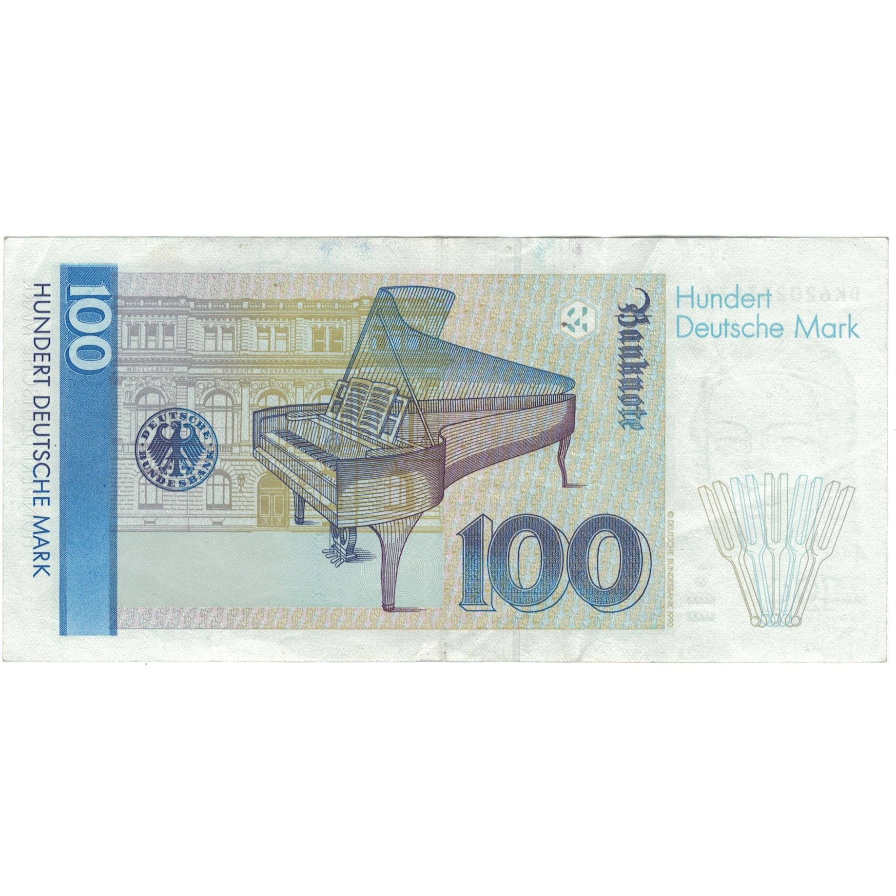Banknote, GERMANY - FEDERAL REPUBLIC, 100 Deutsche Mark, 1991, KM:41b, AU(50-53)
