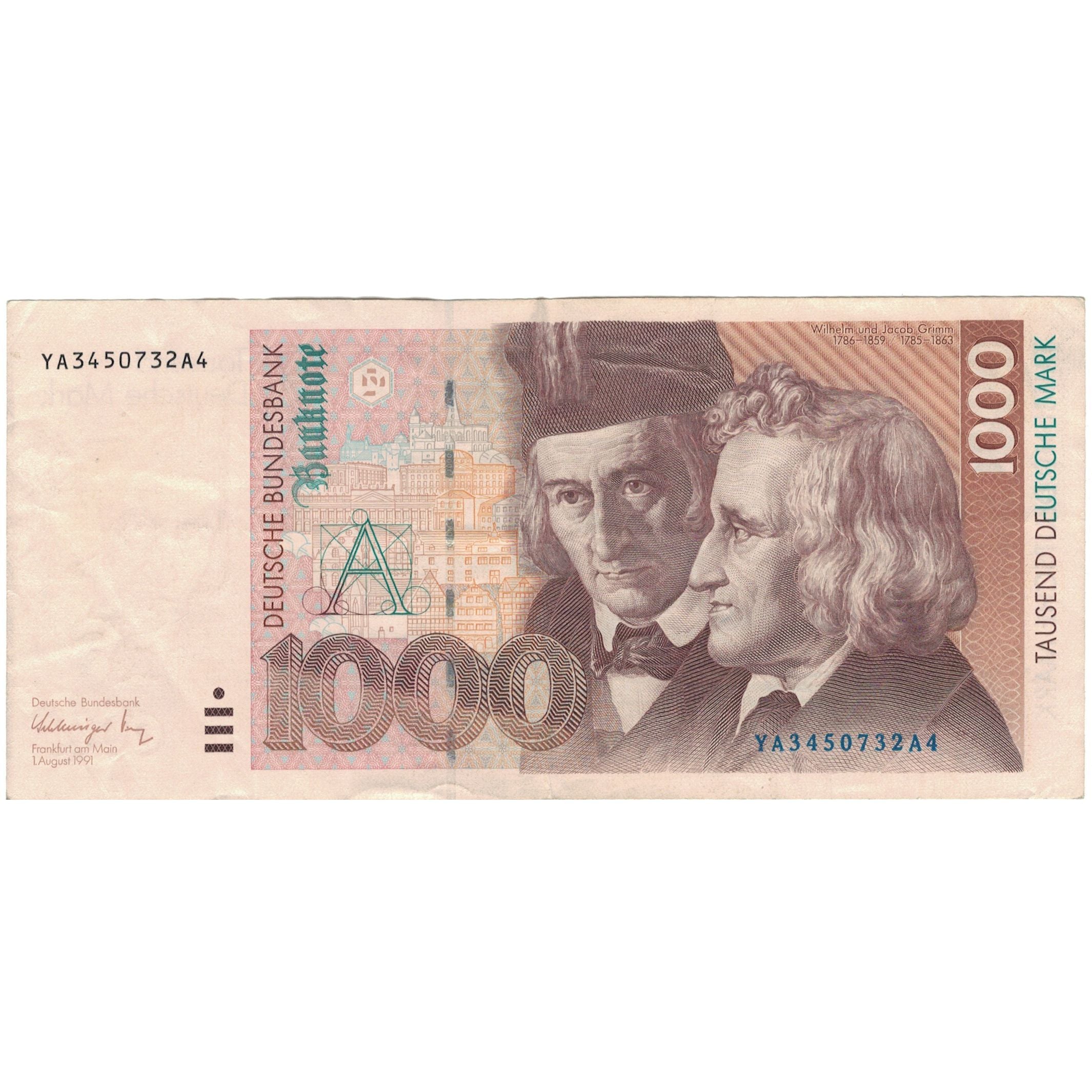 Banknote, GERMANY - FEDERAL REPUBLIC, 1000 Deutsche Mark, 1991, 1991-08-01