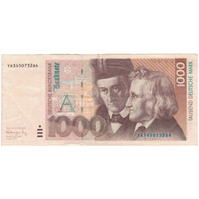 Banknote, GERMANY - FEDERAL REPUBLIC, 1000 Deutsche Mark, 1991, 1991-08-01