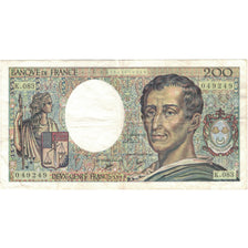França, 200 Francs, Montesquieu, 1990, K.083, EF(40-45), Fayette:70.10a)