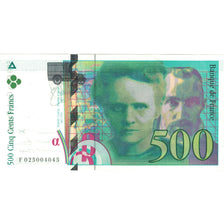France, 500 Francs, Pierre et Marie Curie, 1994, F025004045, TTB, Fayette:76.01