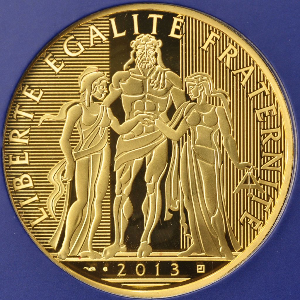 France, 1000 Euro, 2013, MS(65-70), Gold, 17.00