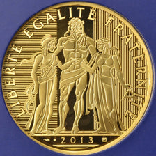 France, 1000 Euro, 2013, MS(65-70), Gold, 17.00