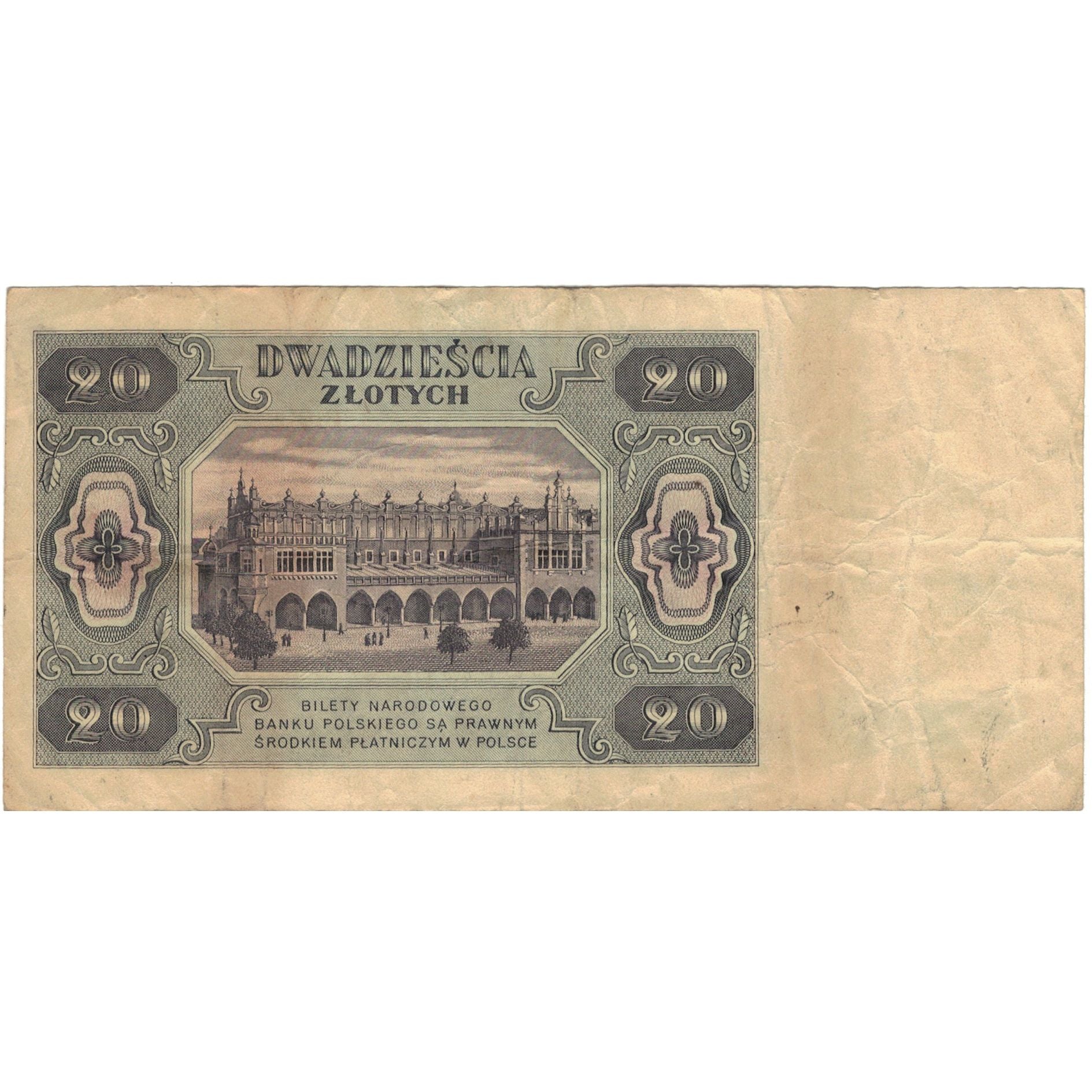 Banknote, Poland, 20 Zlotych, 1948, 1948-07-01, KM:137, VF(30-35)