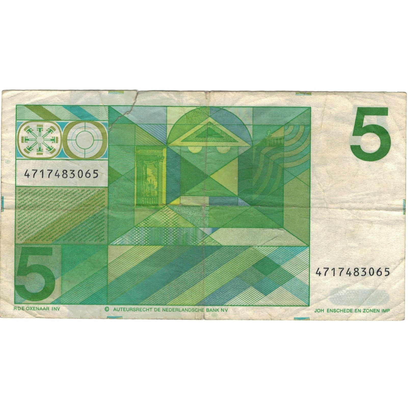 Banknote, Netherlands, 5 Gulden, 1973, 1973-03-28, KM:95a, VF(30-35)