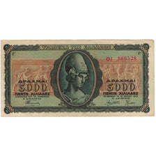 Banknote, Greece, 5000 Drachmai, 1943, 1943-07-19, EF(40-45)
