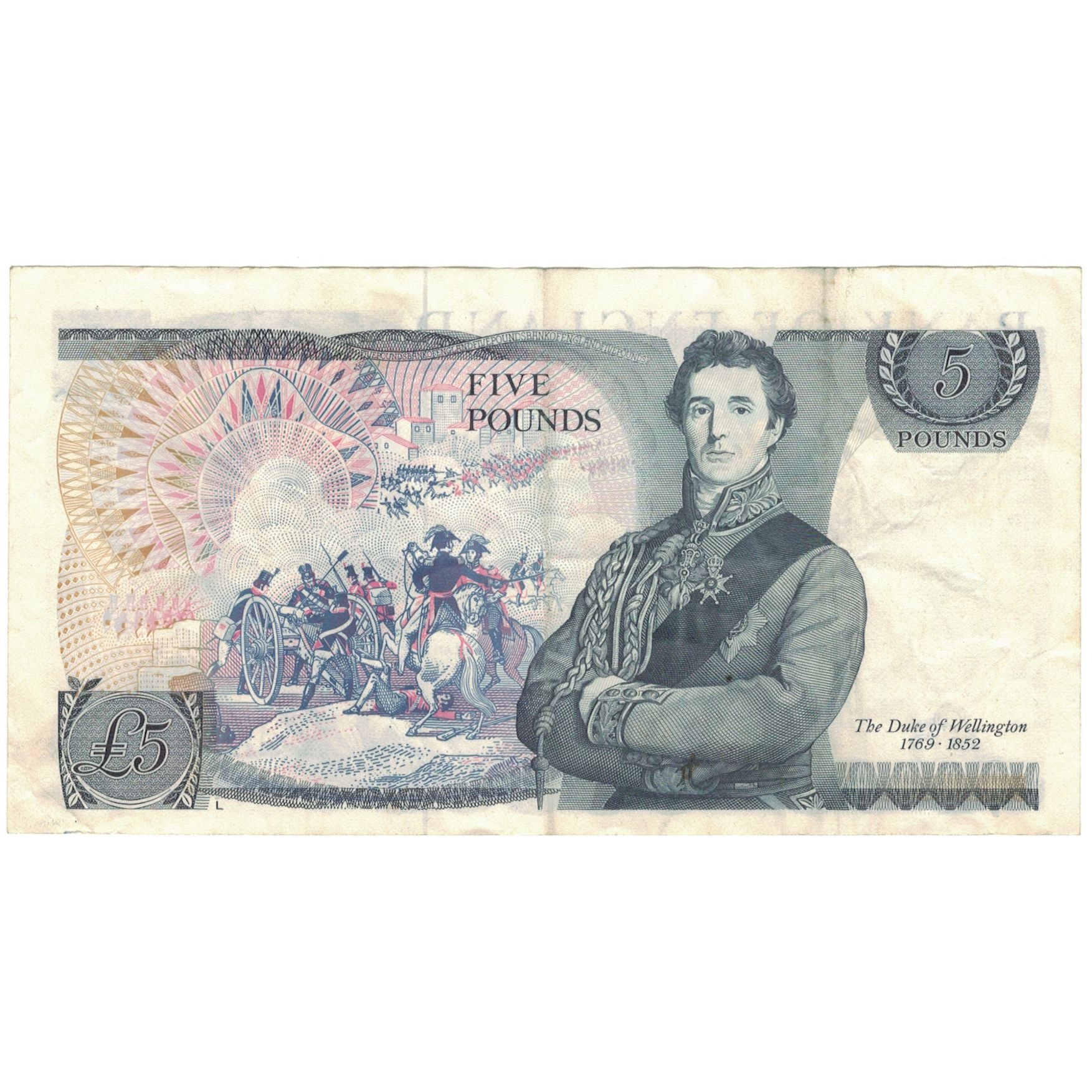 Billet, Grande-Bretagne, 5 Pounds, Undated (1980-87), KM:378c, TTB